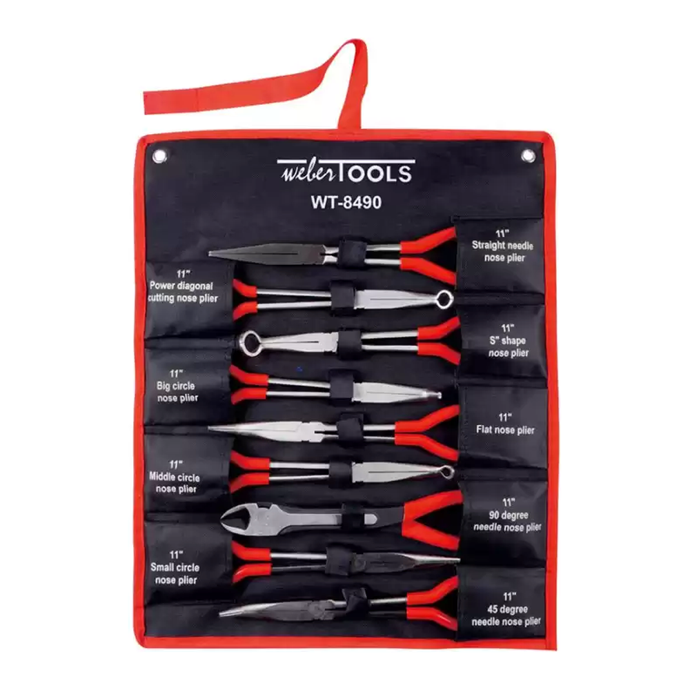 Tangen set lange uitvoering 9-delig