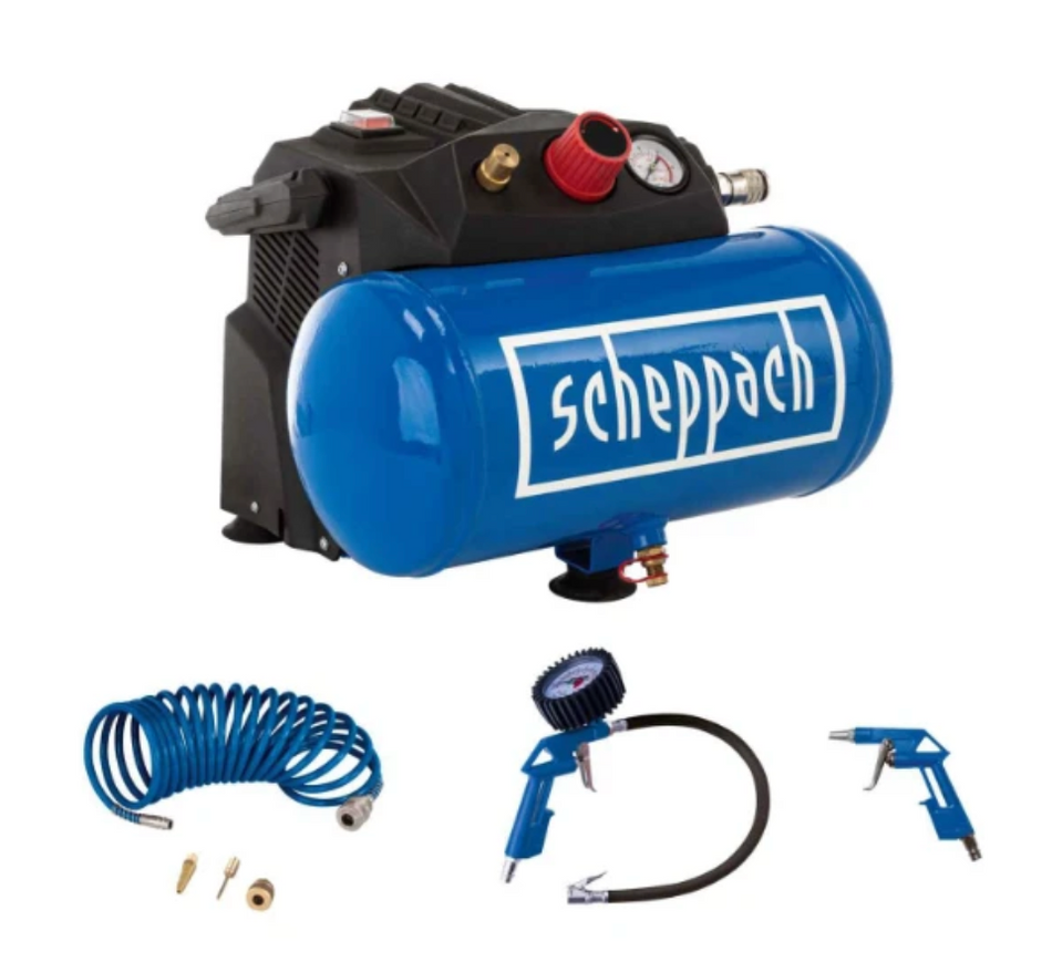 Scheppach Compressor HC06 met accessoireset