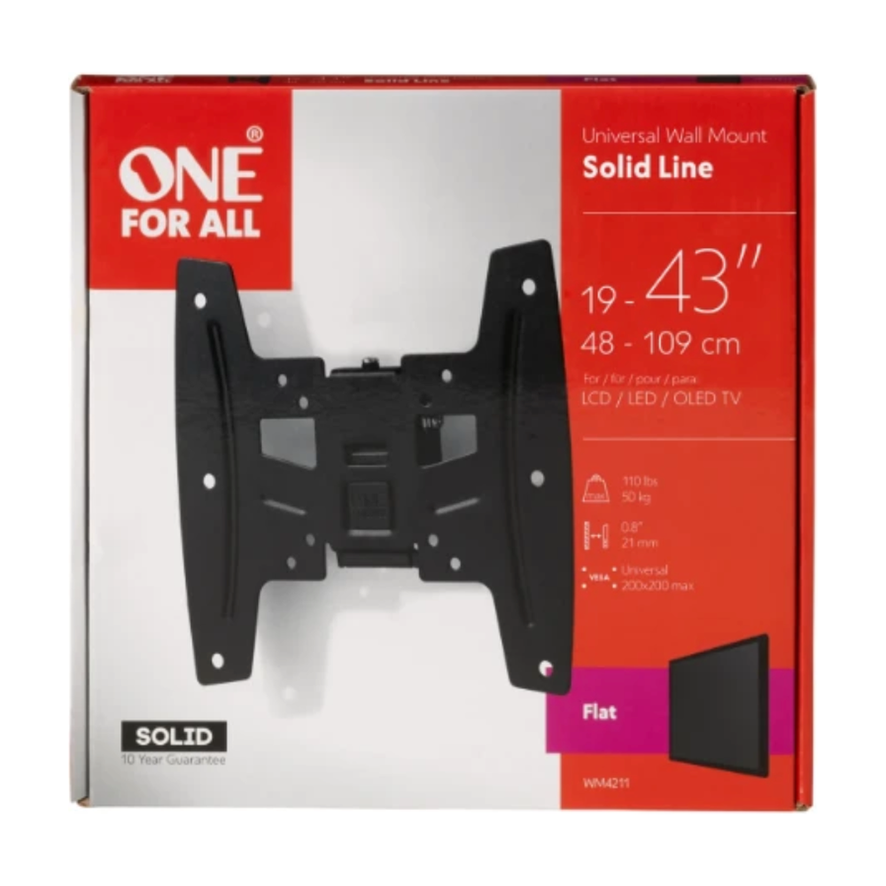 OFA TV Steun, Solid Flat, 19-42, 42-107cm,50kg