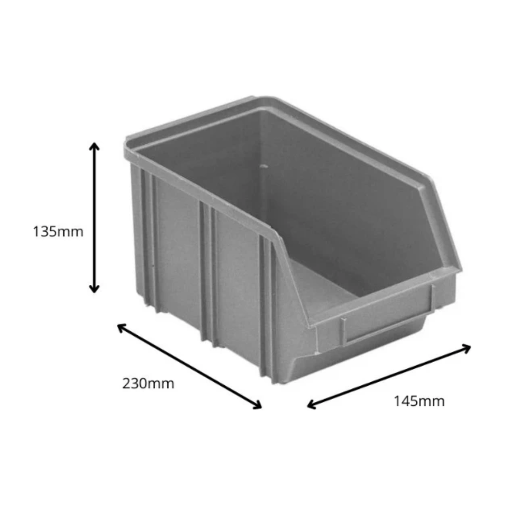 Stapelbakken B3 grijs