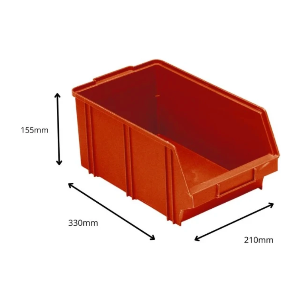 Stapelbakken B4 rood