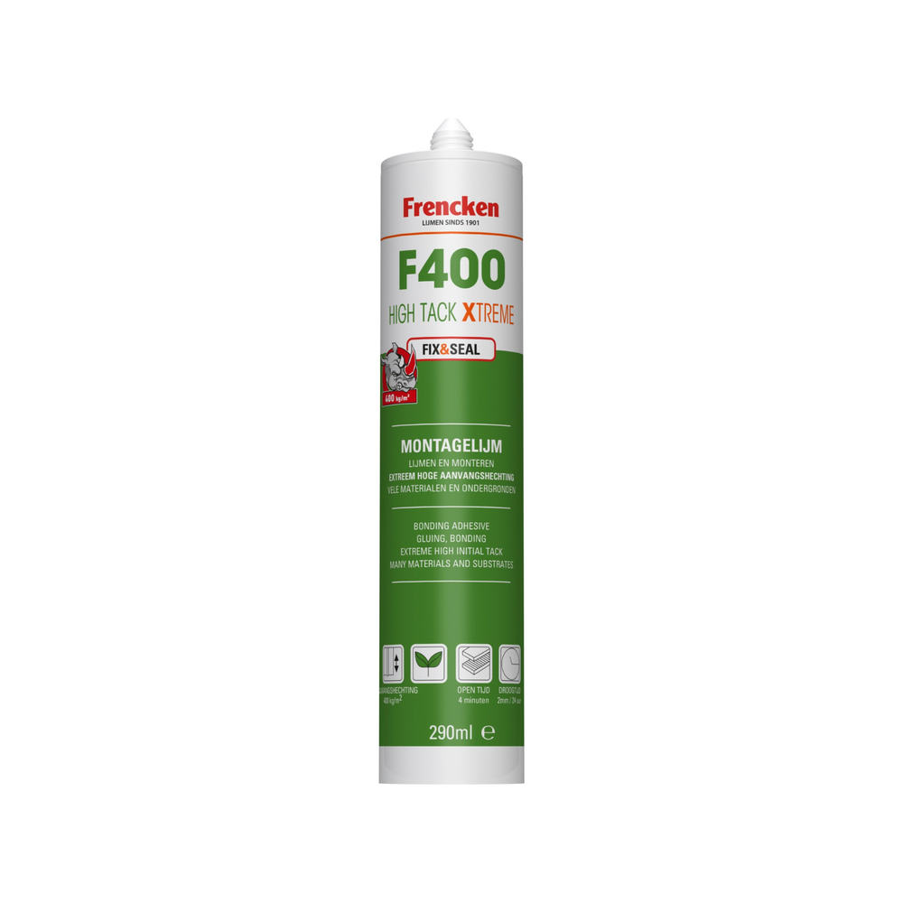 F400 High Tack Xtreme – Fix&Seal montagelijm Koker 290ml (12 stuks)
