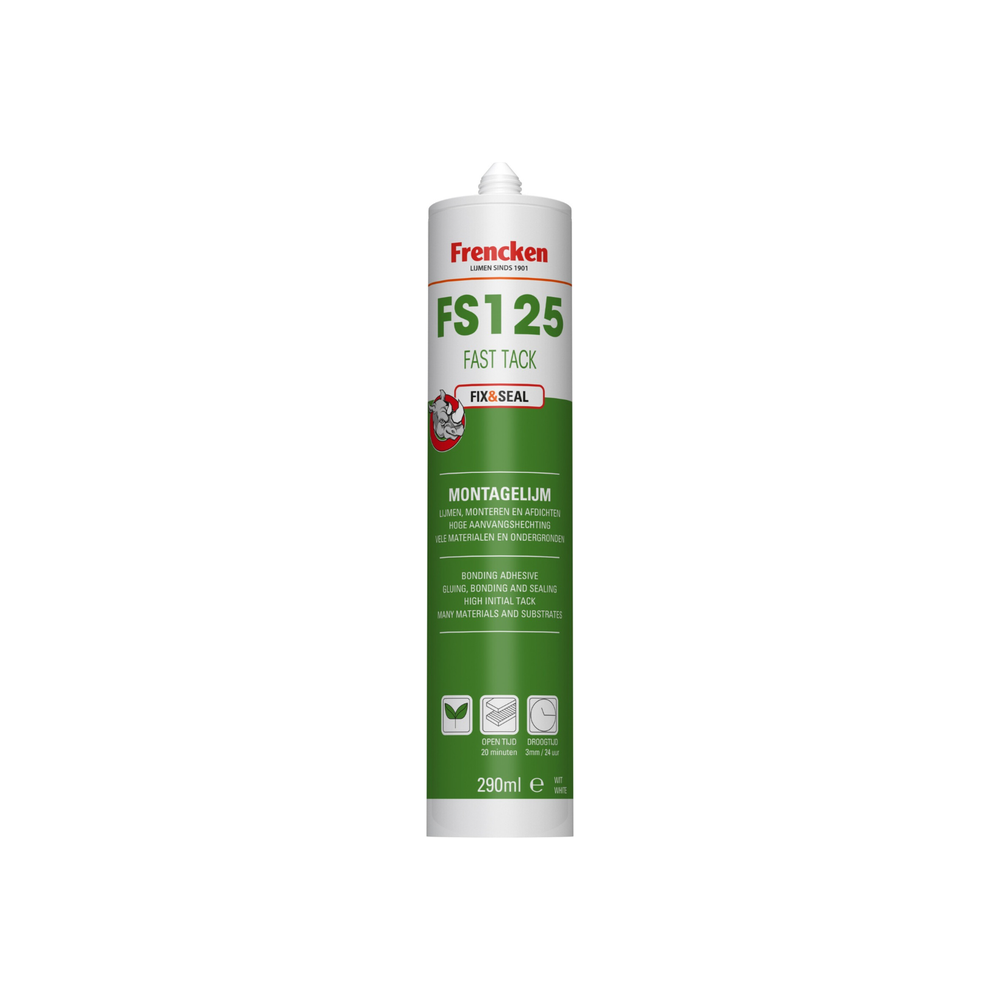 FS125 Fast Tack – Fix&Seal montagelijm Koker 290ml (12 stuks)
