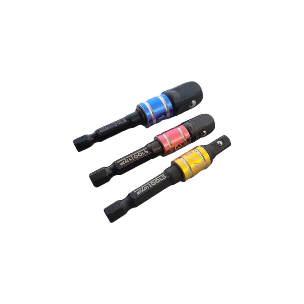 3PC Impact Driver Colour Coded Socket Adaptors