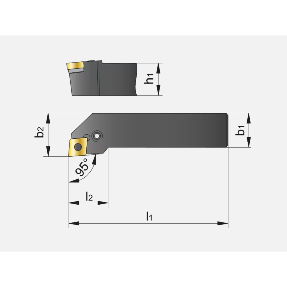 Phantom Wisselplaathouder, 95° PCLNR/L