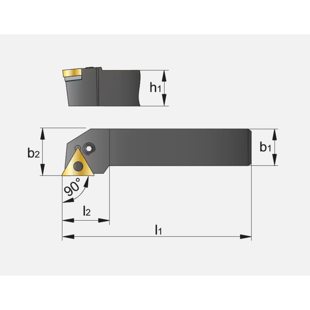 Phantom Wisselplaathouder, 90° PTGNR/L