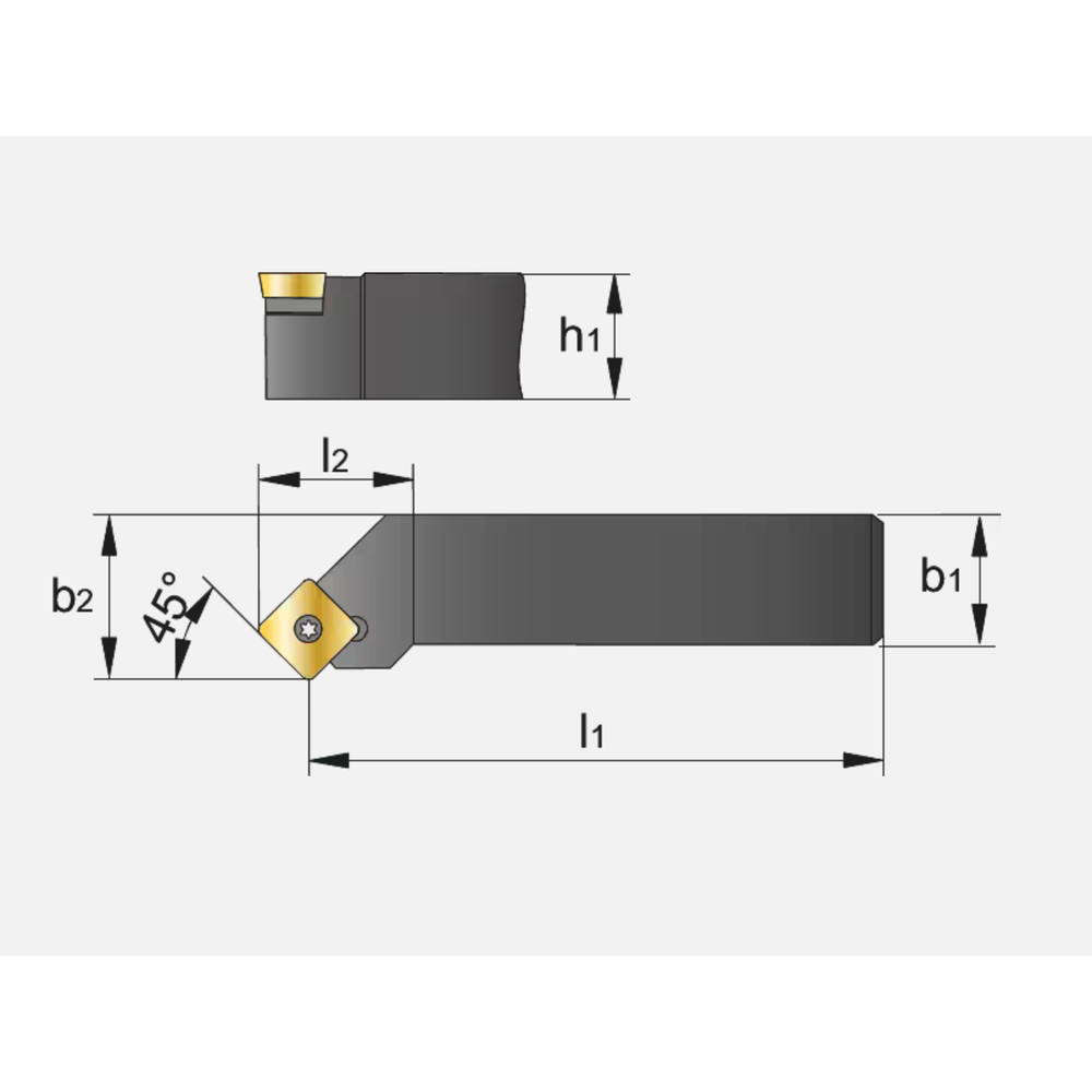 Phantom Wisselplaathouder, 45° SSSCR