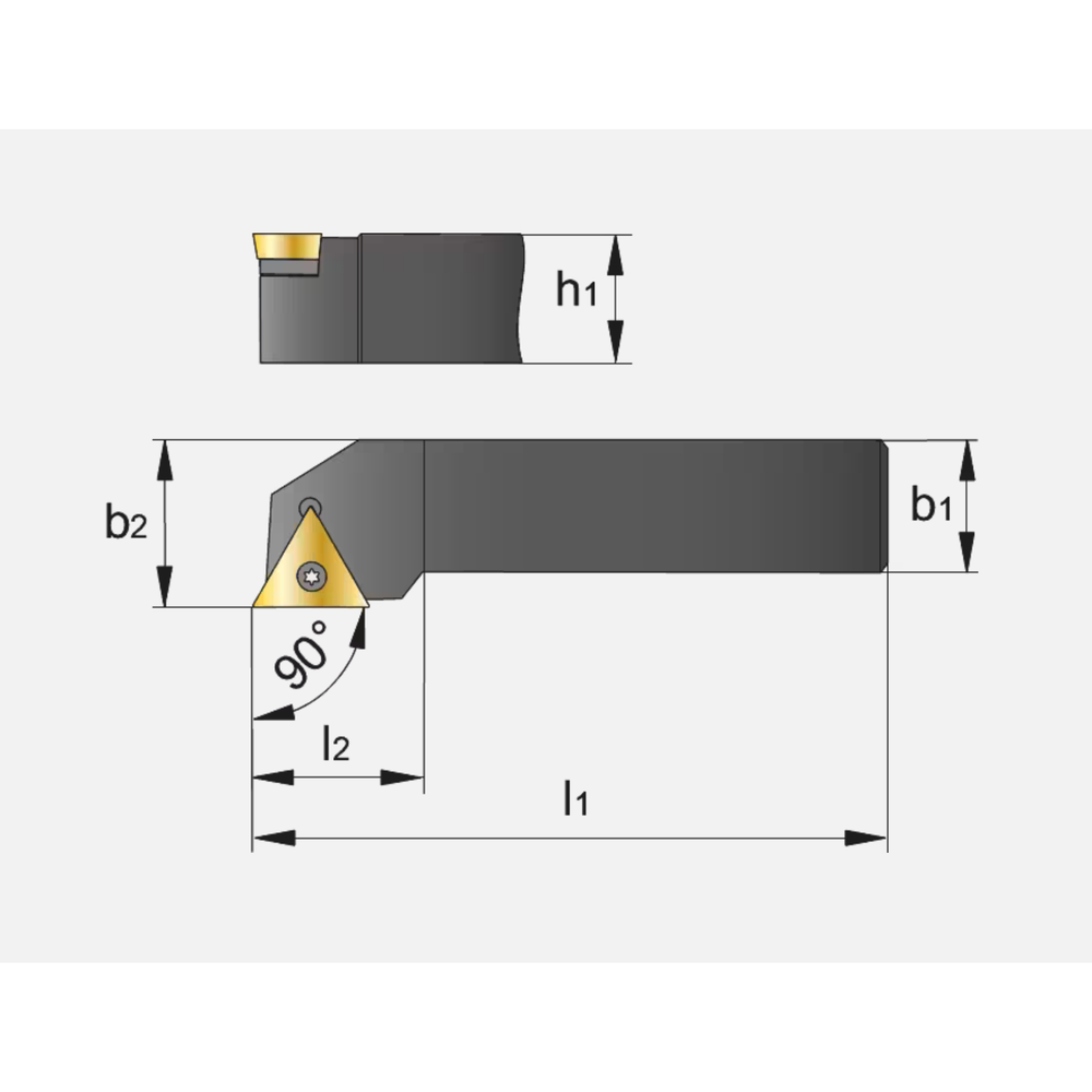Phantom Wisselplaathouder, 90° STGCR/L