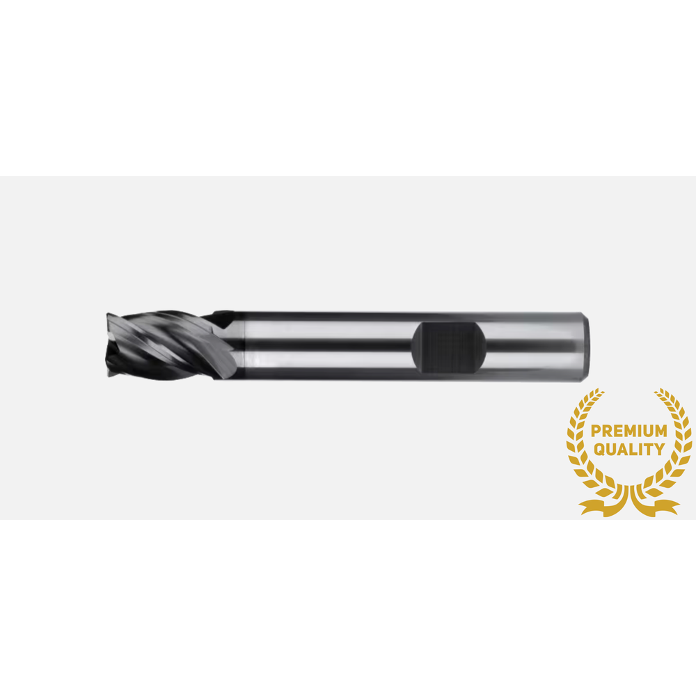 Phantom UNI volhardmetaal Vari-frees, 4-snijder DIN 6527-B kort, AlTiN-X