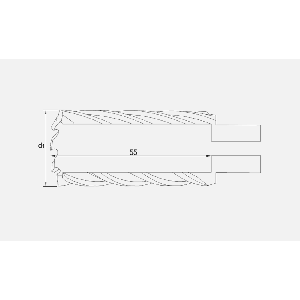 Phantom HSS-EX Kernboor snijdiepte 55 mm