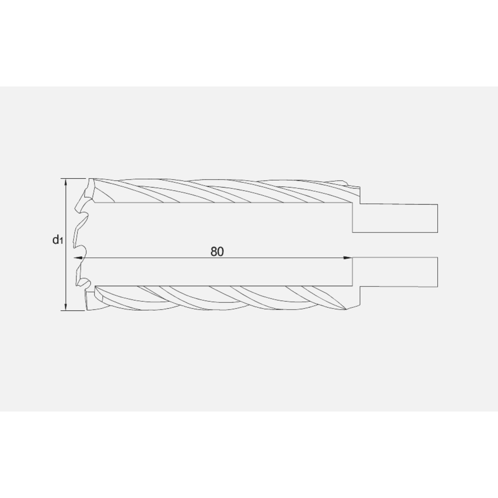 Phantom HSS-EX Kernboor snijdiepte 80 mm