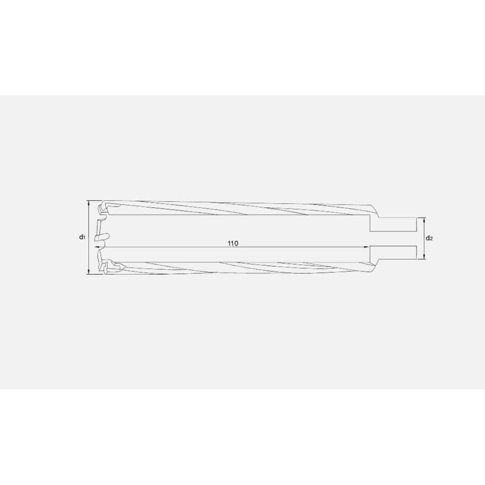 Phantom HM-tip Kernboor snijdiepte 110 mm