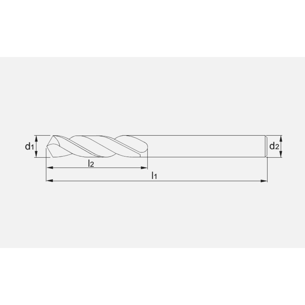 Phantom Volhardmetaal Spiraalboor DIN 6539 TiAlN