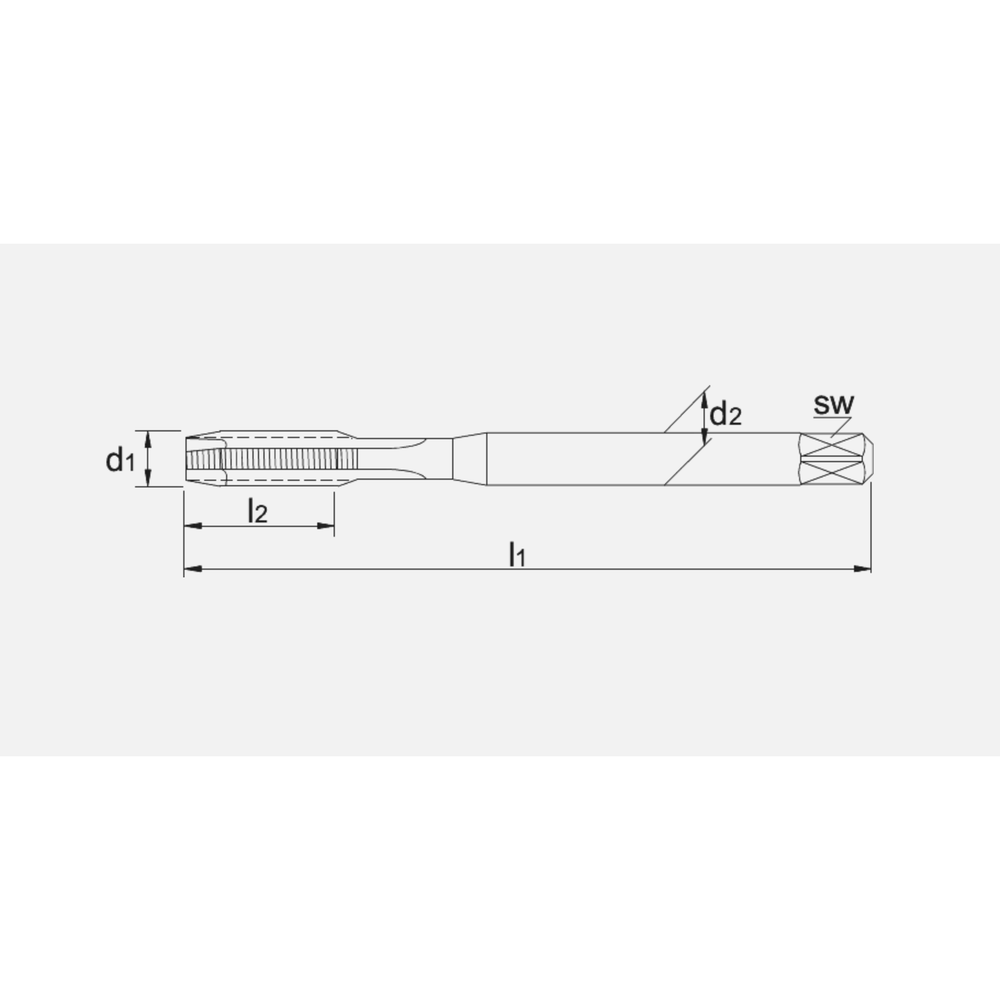 Phantom UNI HSS-E Machinetap DIN 371 Metrisch, Overmaats