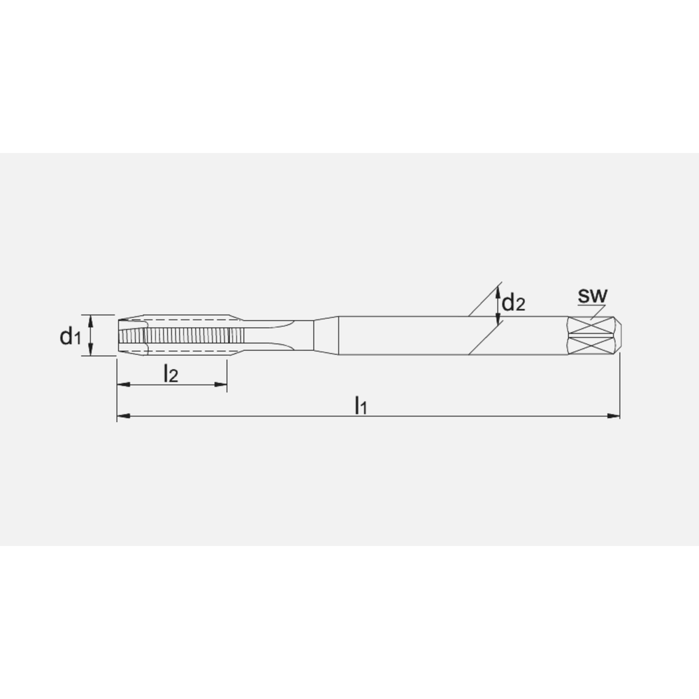 Phantom UNI HSS-E Machinetap DIN 371 Metrisch, TiCN