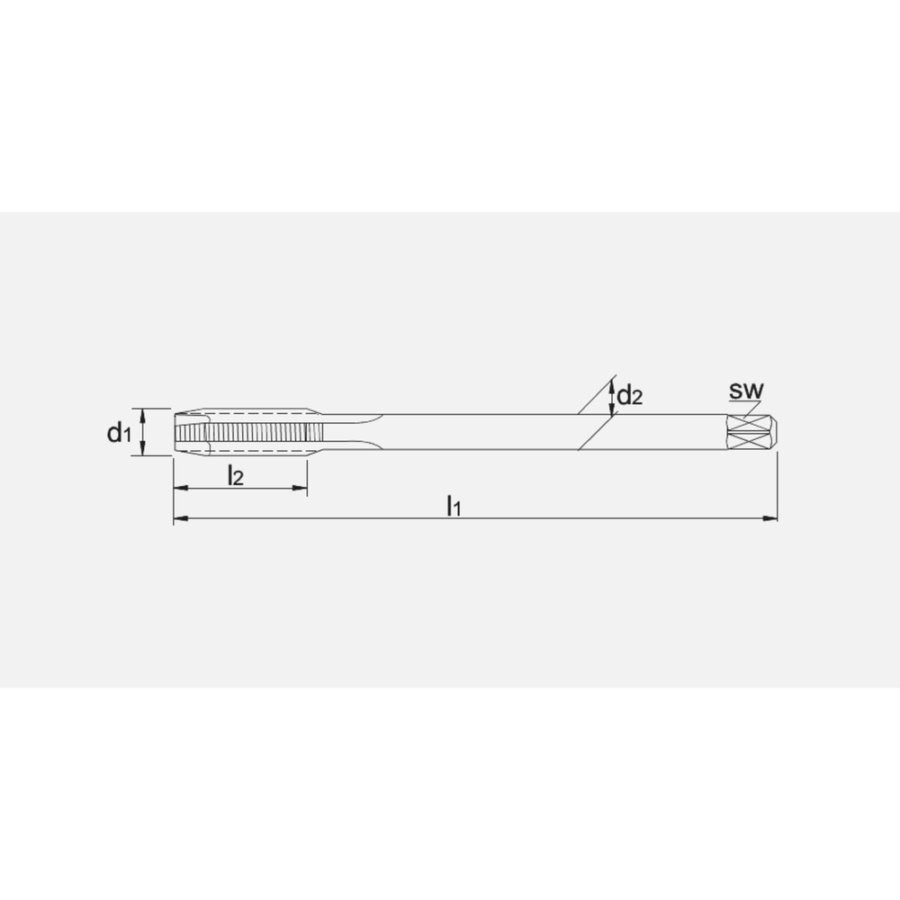 Phantom UNI HSS-E Machinetap DIN 376 Metrisch, TiCN