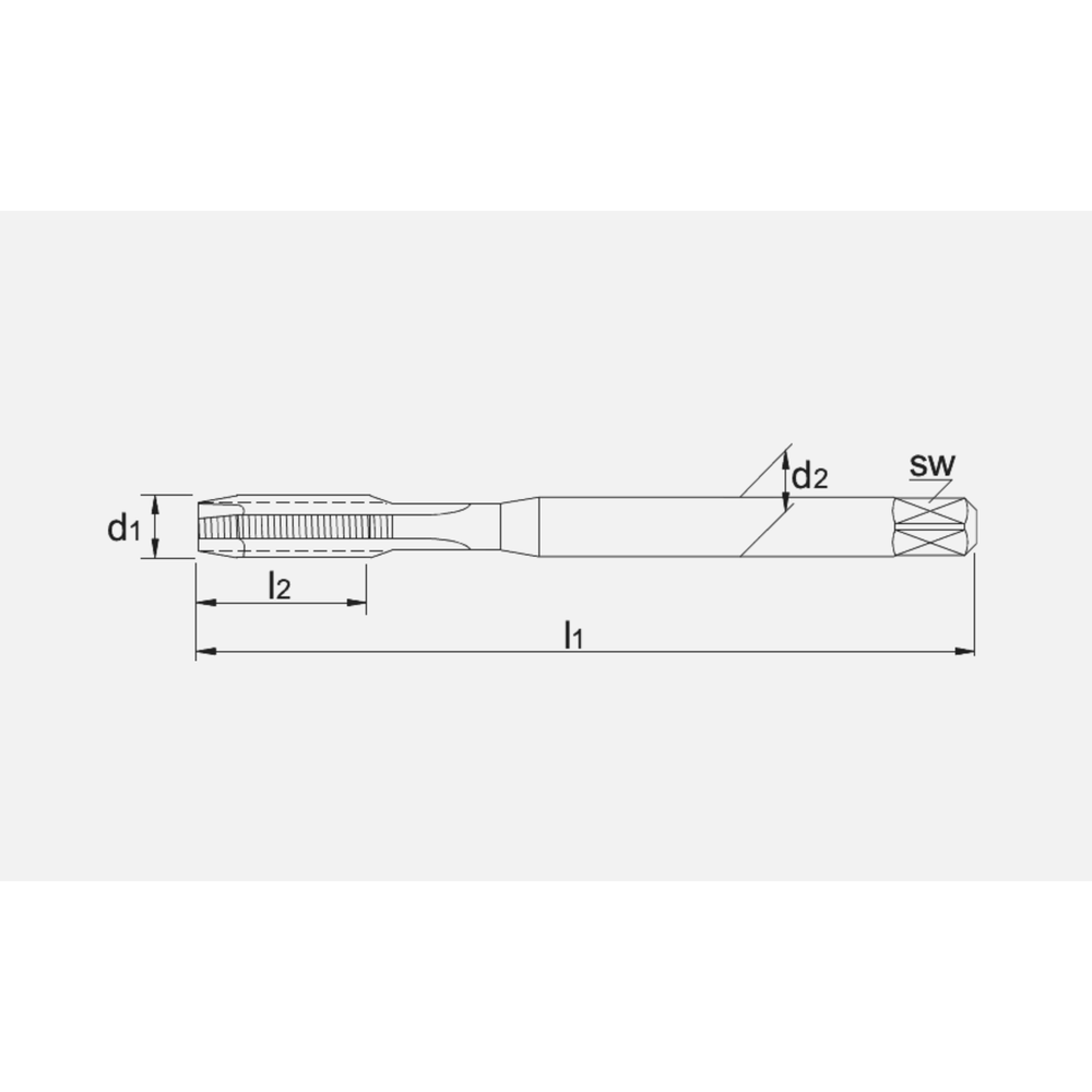 Phantom HP2 UNI HSS-E PM Machinetap DIN 371 Metrisch, HARDLUBE
