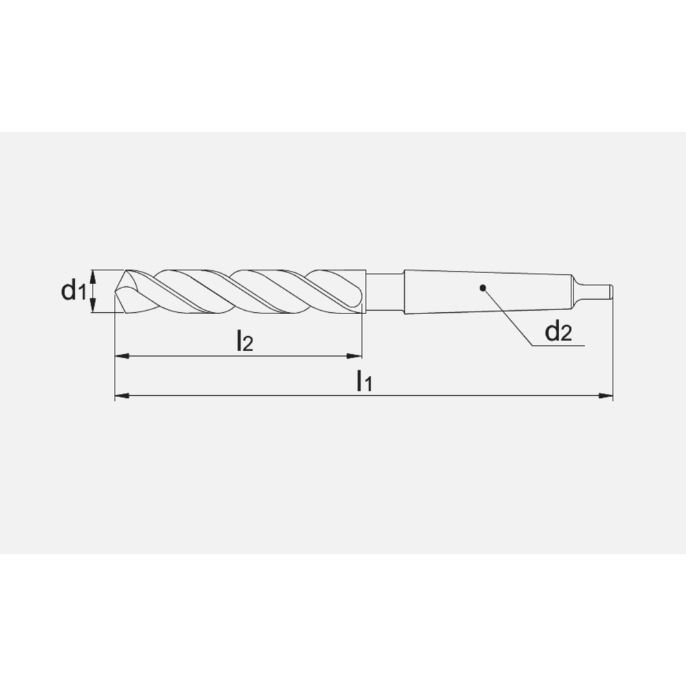 International Tools ECO HSS Spiraalboor DIN 345 gewalst, MK