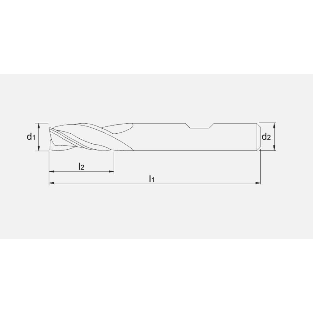 Phantom HSS-E 8% Schachtfrees, 3-snijder DIN 844-B kort, type N
