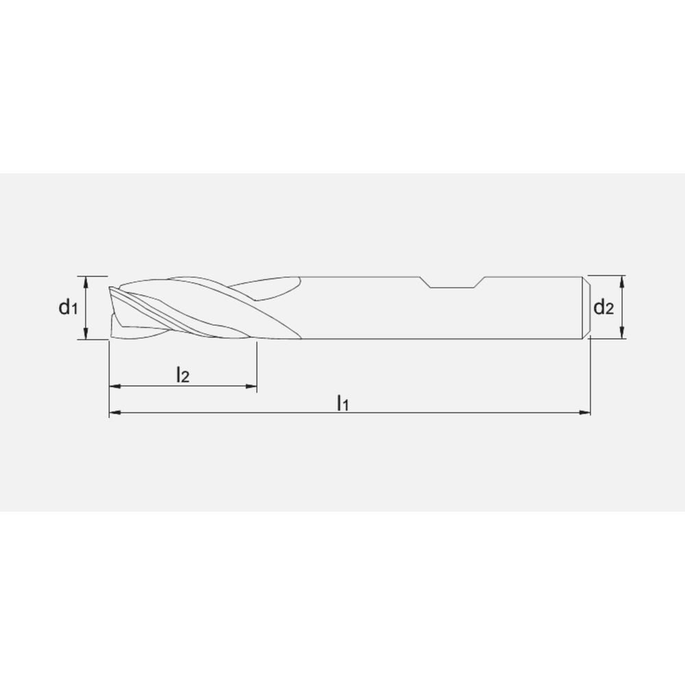 Phantom HSS-E 8% Schachtfrees, 3-snijder DIN 844-B kort, type N, TiAlN