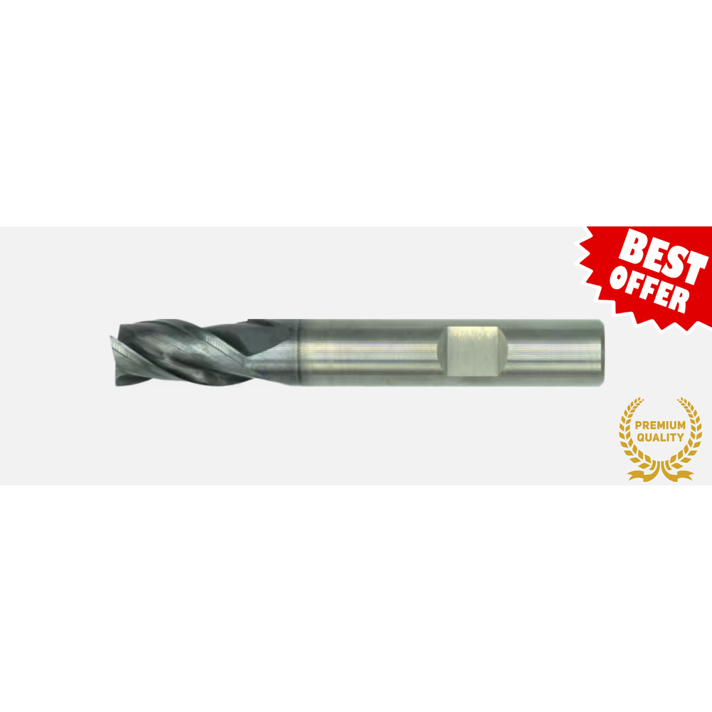 International Tools ECO PRO volhardmetaal Schachtfrees, 3-snijder DIN 6527-B lang, AlTiN-X