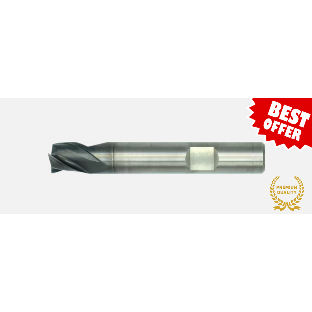 International Tools ECO PRO volhardmetaal Schachtfrees, 3-snijder DIN 6527-B kort, AlTiN-X