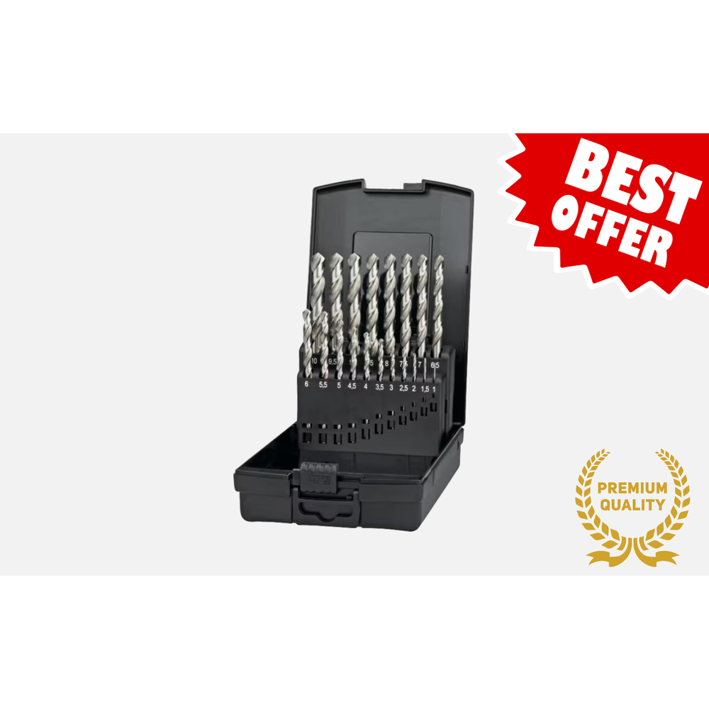 International Tools ECO PRO HSS Set Spiraalboren DIN 338 Kruisaanslijping