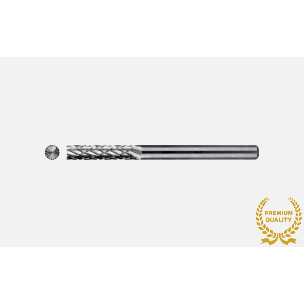 Phantom hardmetaal Stiftfrees model B, cilindrisch met kopvertanding, schacht 3 mm