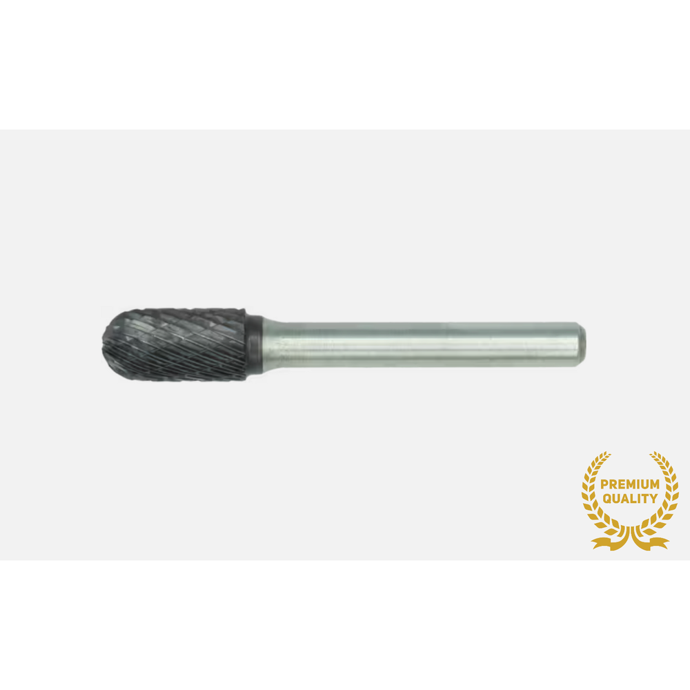 Phantom hardmetaal Stiftfrees model C, cilindrisch, ronde kop, schacht 6 mm, TiAlN
