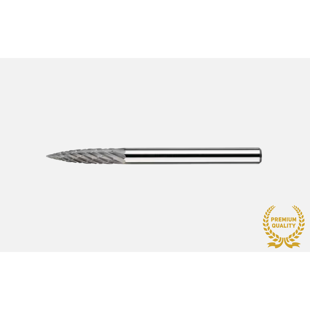 Phantom hardmetaal Stiftfrees model G, boomvorm spits, schacht 3 mm