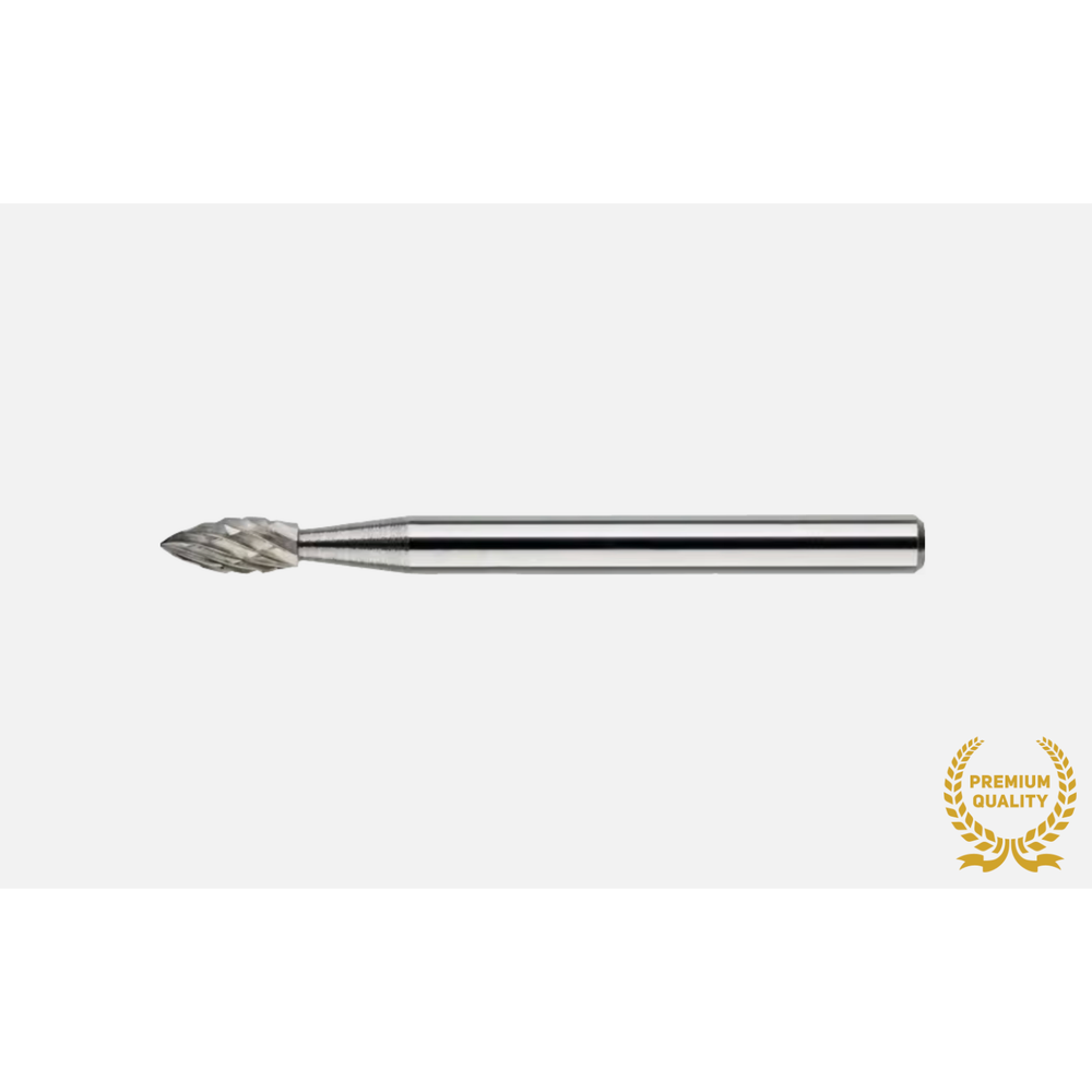 Phantom hardmetaal Stiftfrees model H, vlamvorm, schacht 3 mm