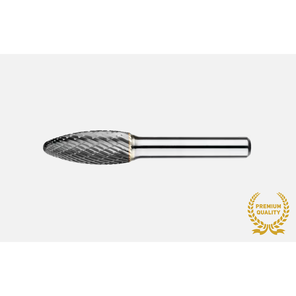 Phantom hardmetaal Stiftfrees model H, vlamvorm, schacht 8 mm