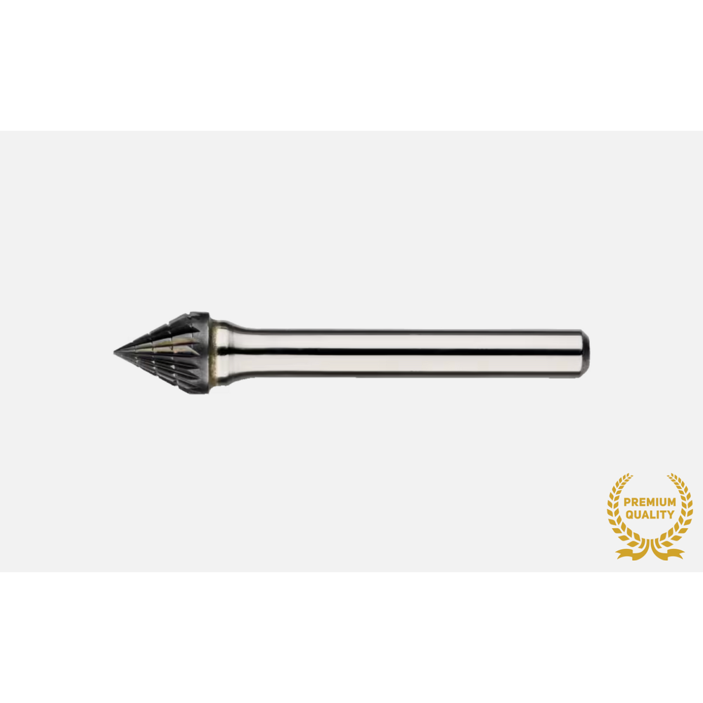 Phantom hardmetaal Stiftfrees model J, kegelvorm 60°, schacht 6 mm