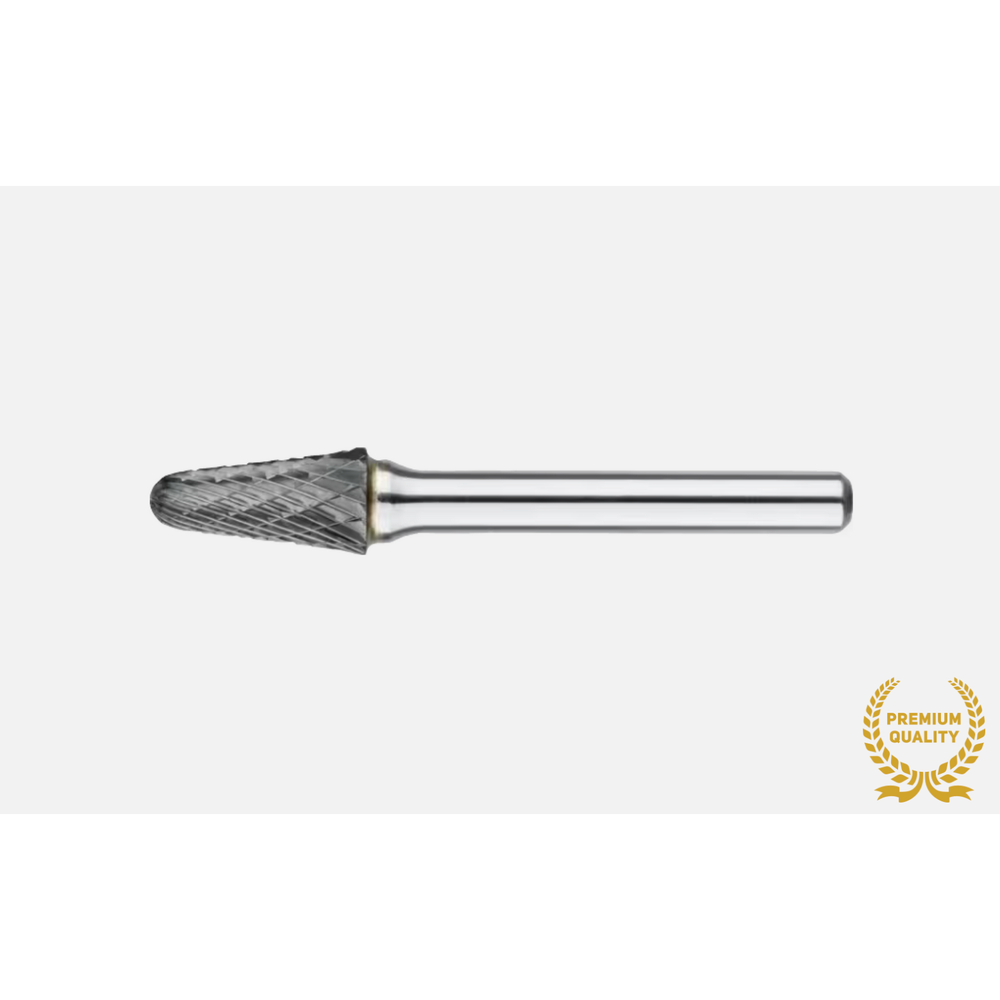 Phantom hardmetaal Stiftfrees model L, kegelvorm, met ronde kop, schacht 6 mm