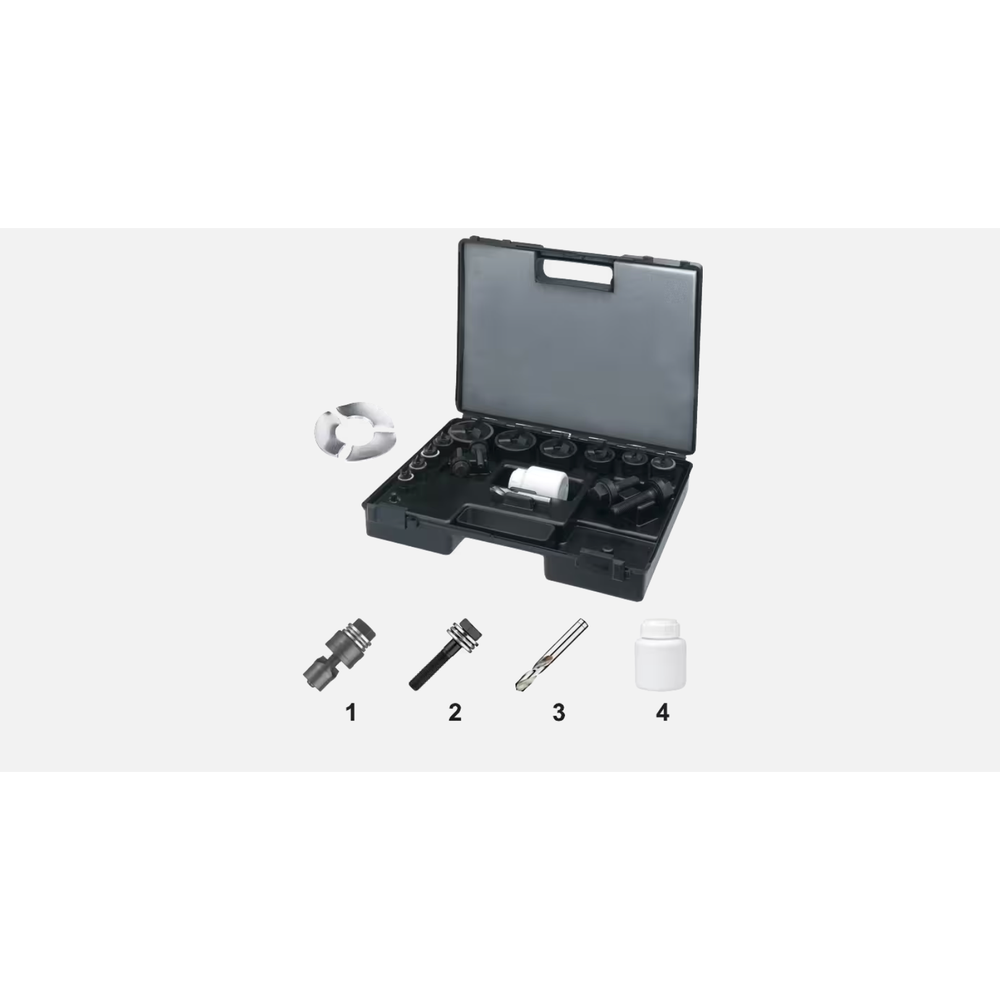 Phantom Set met Gatenponsen met 3-voudig splijtstempel, voor hand- en hydraulisch gebruik, 67.120