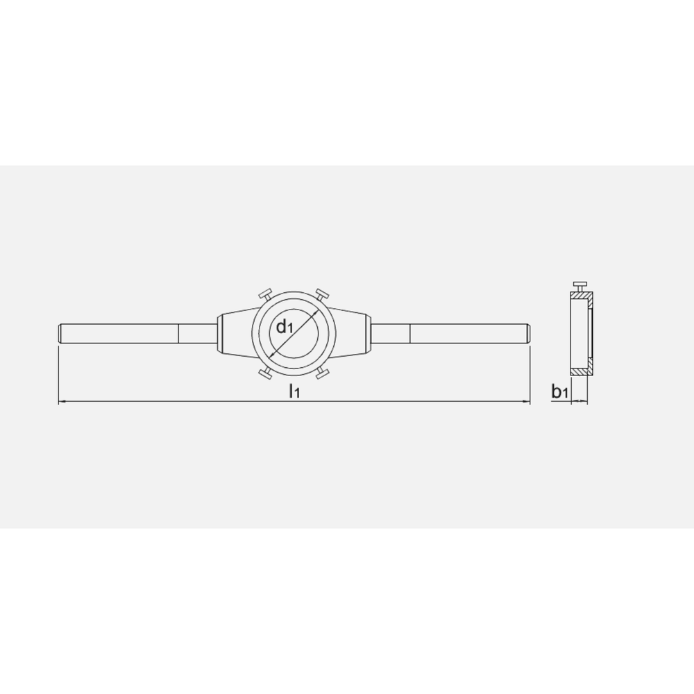 DIN EN 22568 Snijplaathouder, standaard kwaliteit, Zink-legering