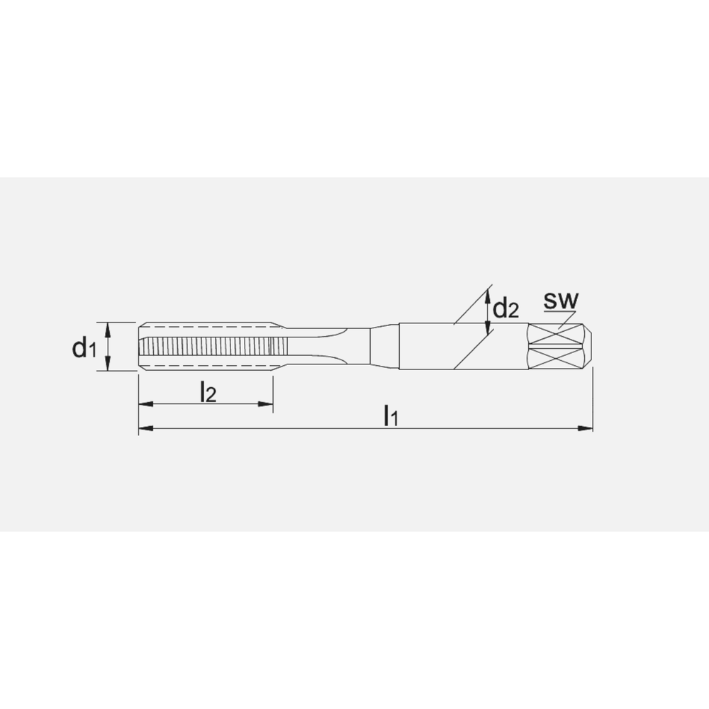 International Tools ECO HSS Handtappen DIN 2181 UNF, set à 2 stuks