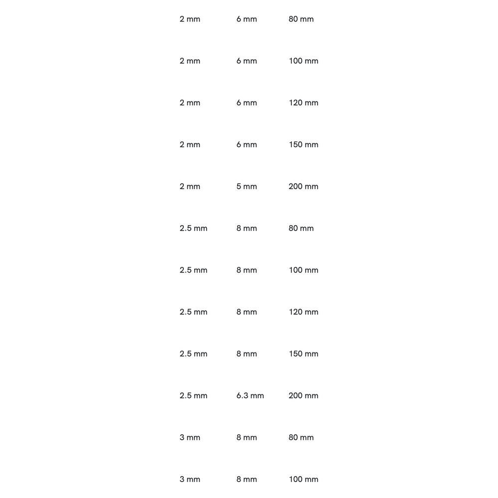 Phantom HSS-E Centerboor 60°, lang