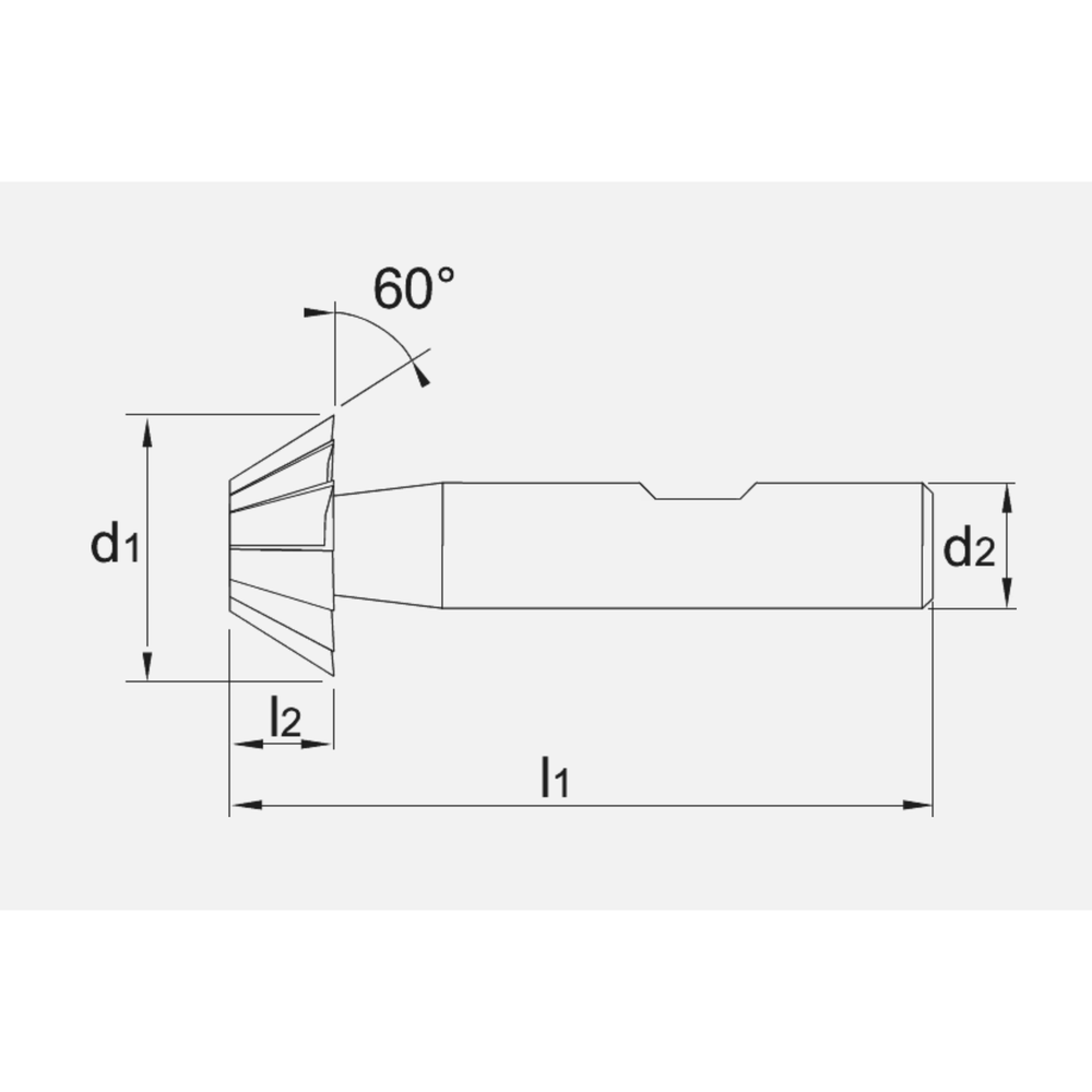 Phantom HSS-E Duivenstaartfrees DIN 1833-D 60°