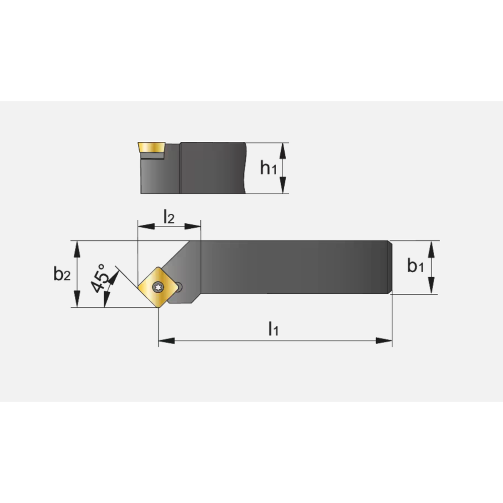 Phantom Wisselplaathouder, 45° SSSCR