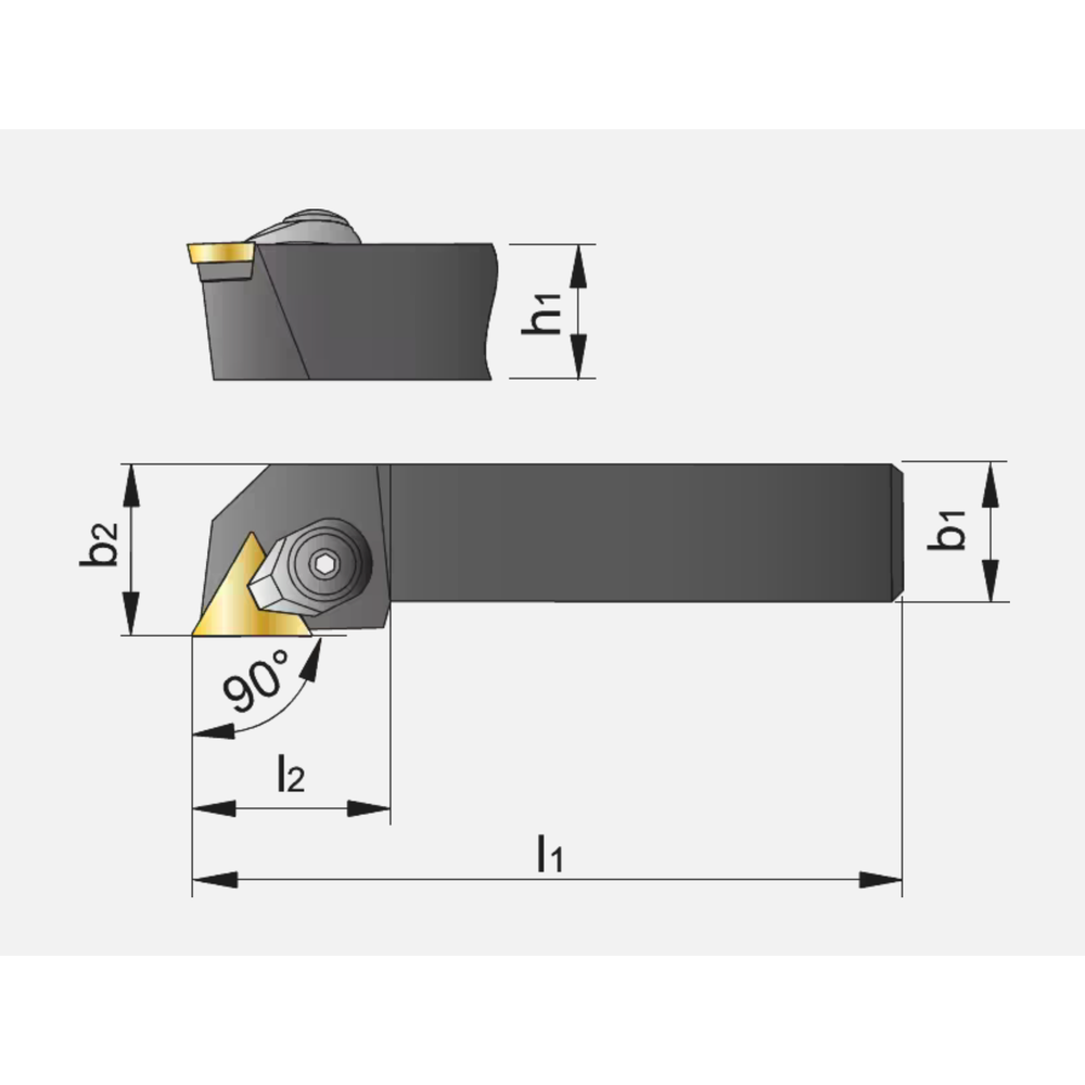 Phantom Wisselplaathouder, 90° CTGPR