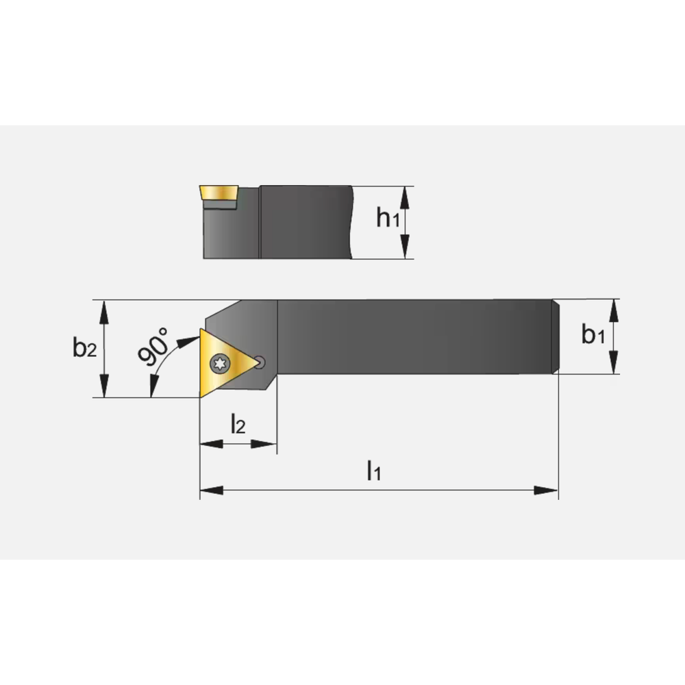 Phantom Wisselplaathouder, 90° STFCR