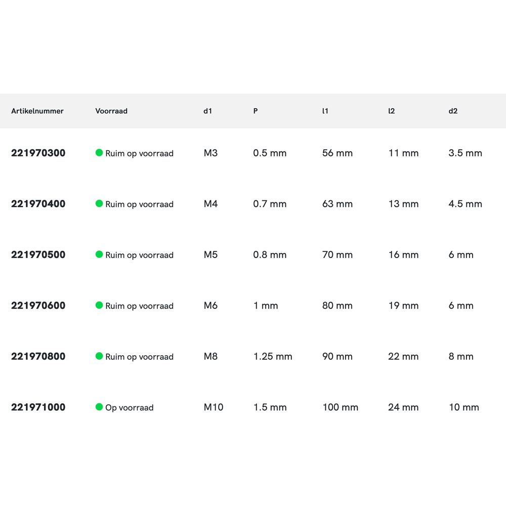 International Tools ECO PRO HSS-E Machinetap DIN 371 Metrisch, TiN