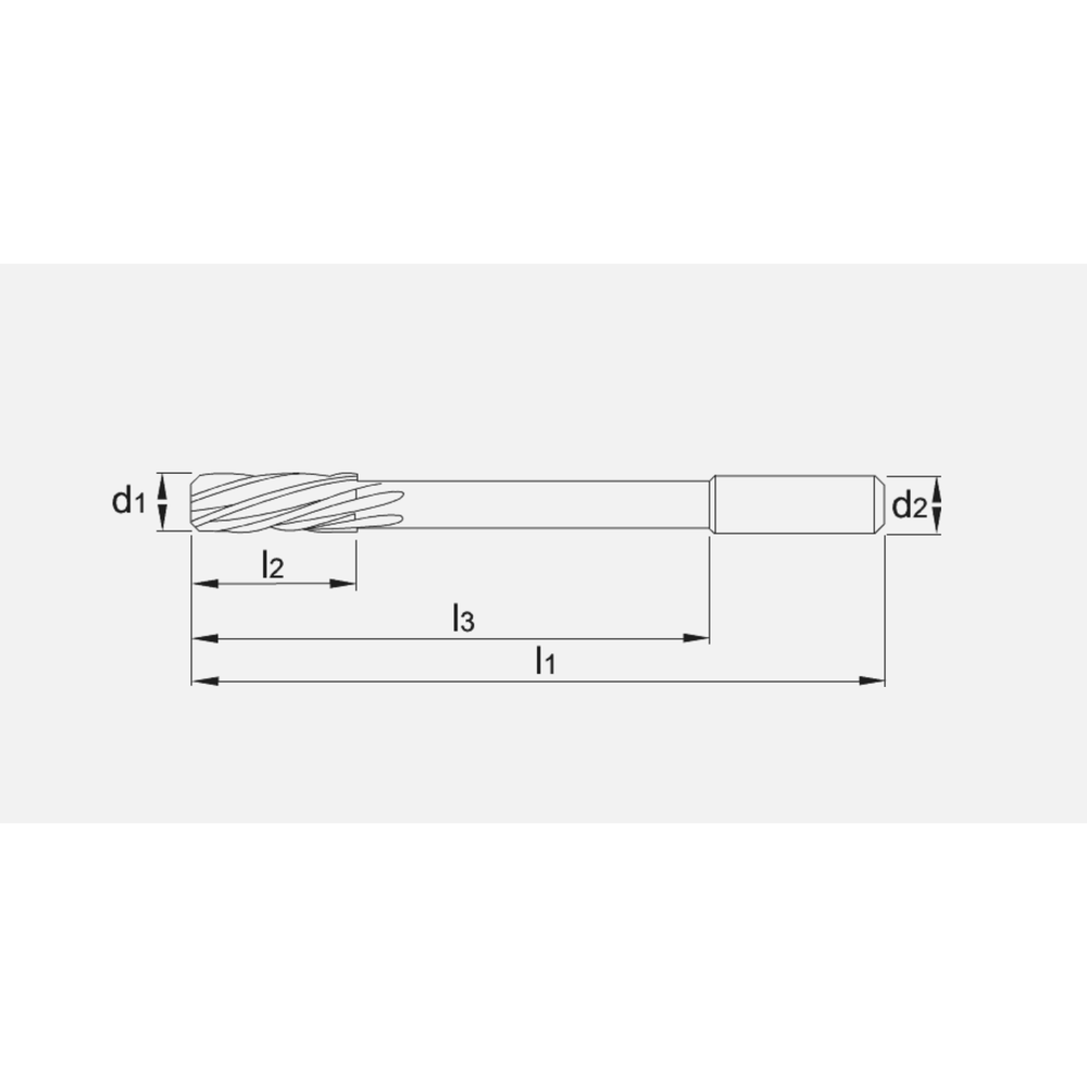 Phantom volhardmetaal Machineruimer ~DIN 212 met koelkanaal vorm D H7