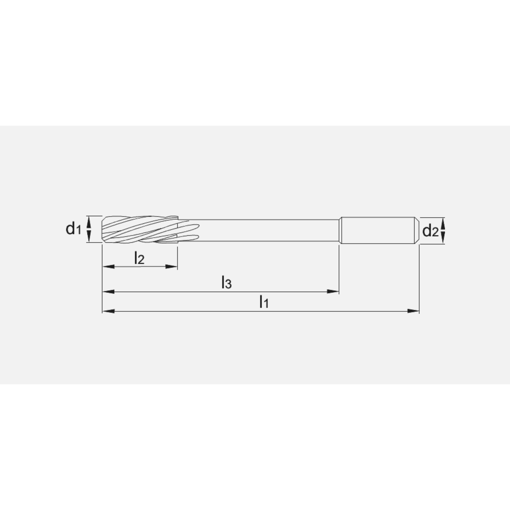 Phantom HSS Machineruimer DIN 212 vorm D H7