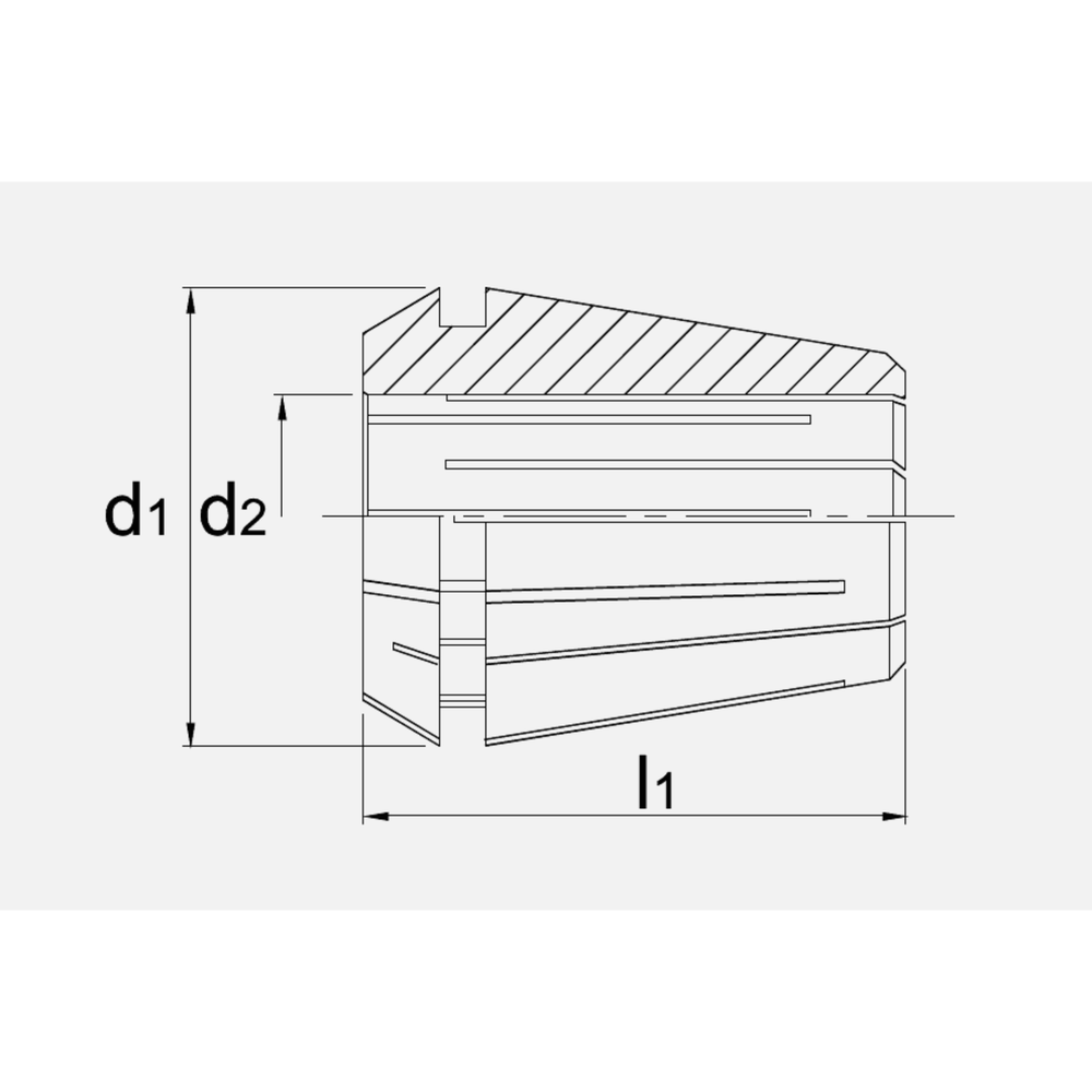 Phantom ISO 15488-B (DIN 6499-B) Spantang ER 40 472E, Ultra precies, 5 µm
