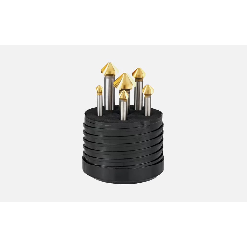 International Tools ECO PRO HSS set Verzinkboren DIN 335-C 42.536, 90°, 3 snijkanten, TiN