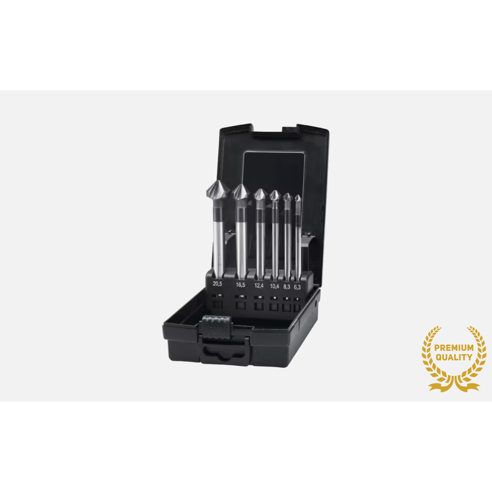 Phantom HSS-E Set Vari Verzinkboren 42.567, 90°, 3 snijkanten, TiAlN, lang