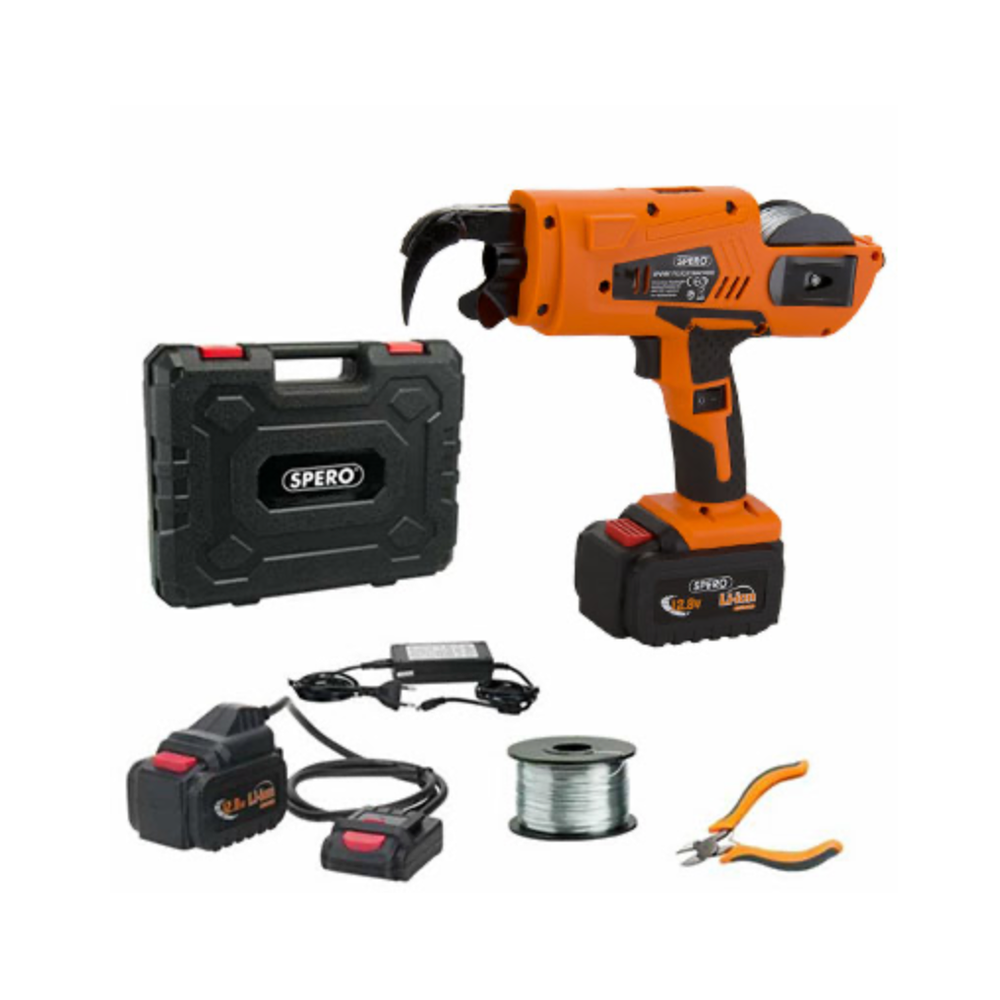 Haakneus accu vlechtmachine TBV Vloerverwarming incl. 2x Li-ion accus, lader, accu-extender, tang & koffer SPVM01B