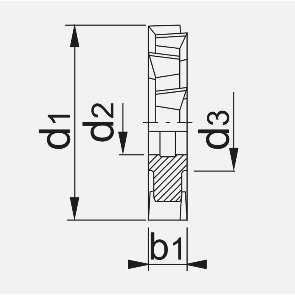 Phantom HSS-E Schijffrees DIN 885-A type H, kruisvertand